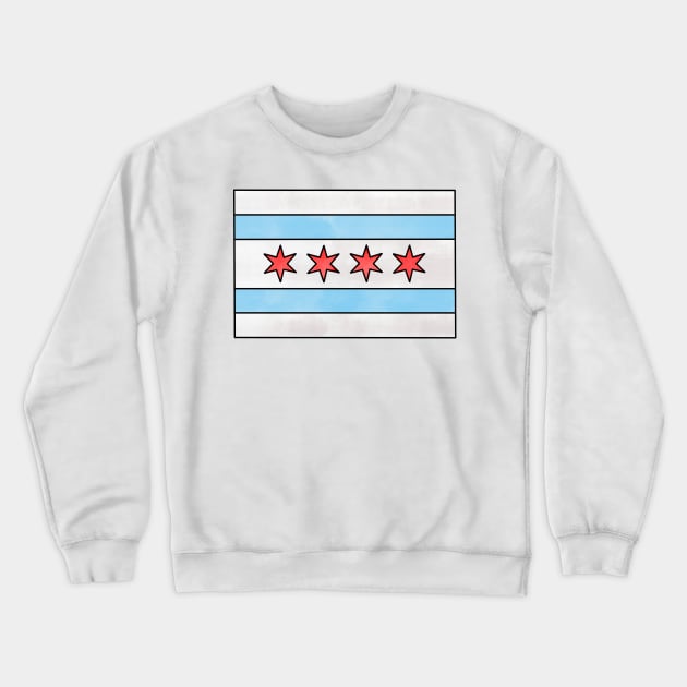 Chicago Flag Crewneck Sweatshirt by hcohen2000